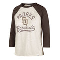 San Diego Padres 47 Brand Oatmeal Retro Daze Ava Raglan Wmn product image 1