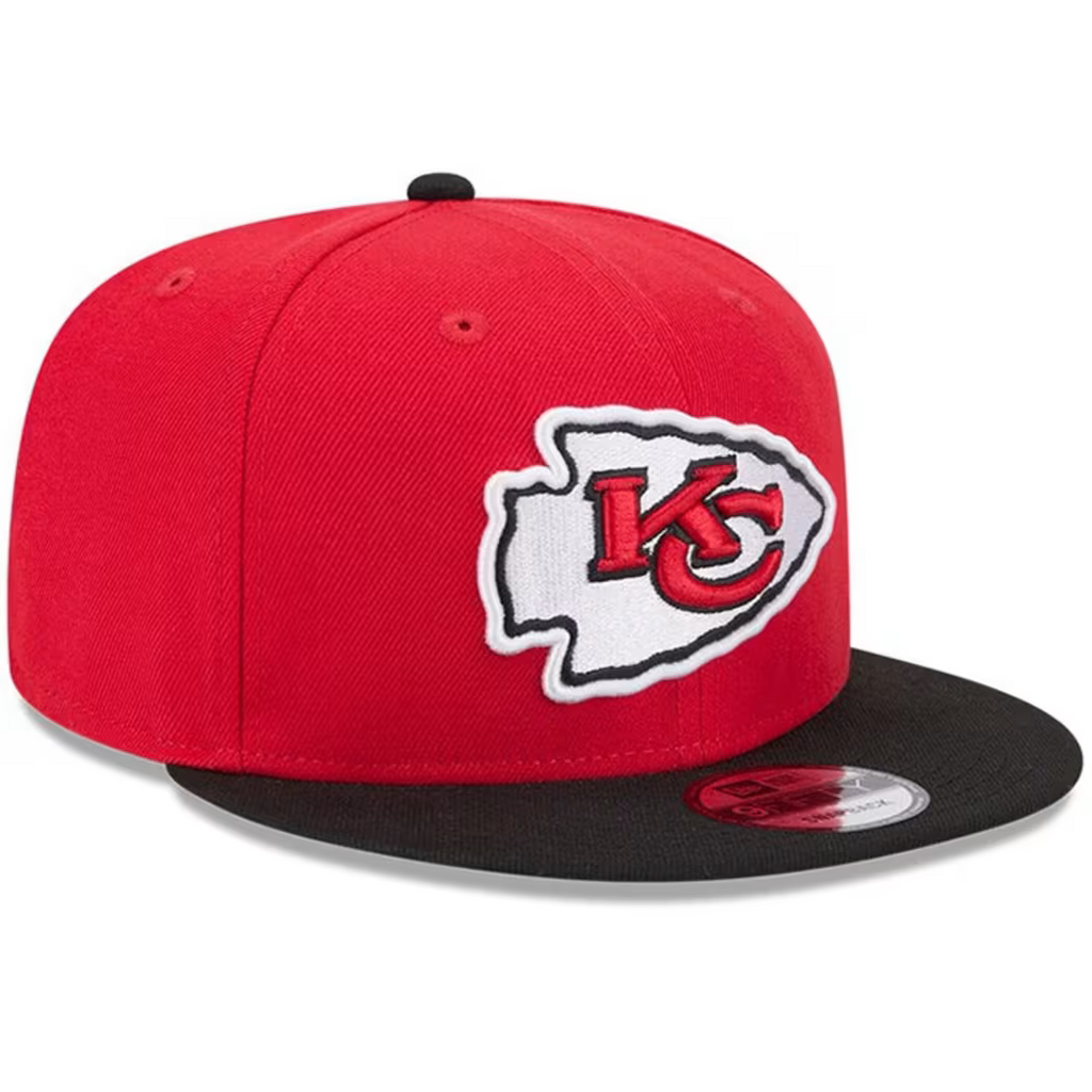 New Era Kansas City Chiefs Evergreen 9FIFTY Snapback Hat 2Tone - Red/Black product image 1, provided for visual reference