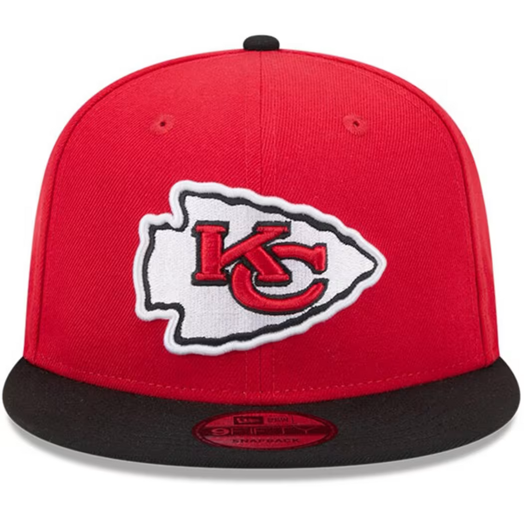 New Era Kansas City Chiefs Evergreen 9FIFTY Snapback Hat 2Tone - Red/Black product image 3, provided for visual reference
