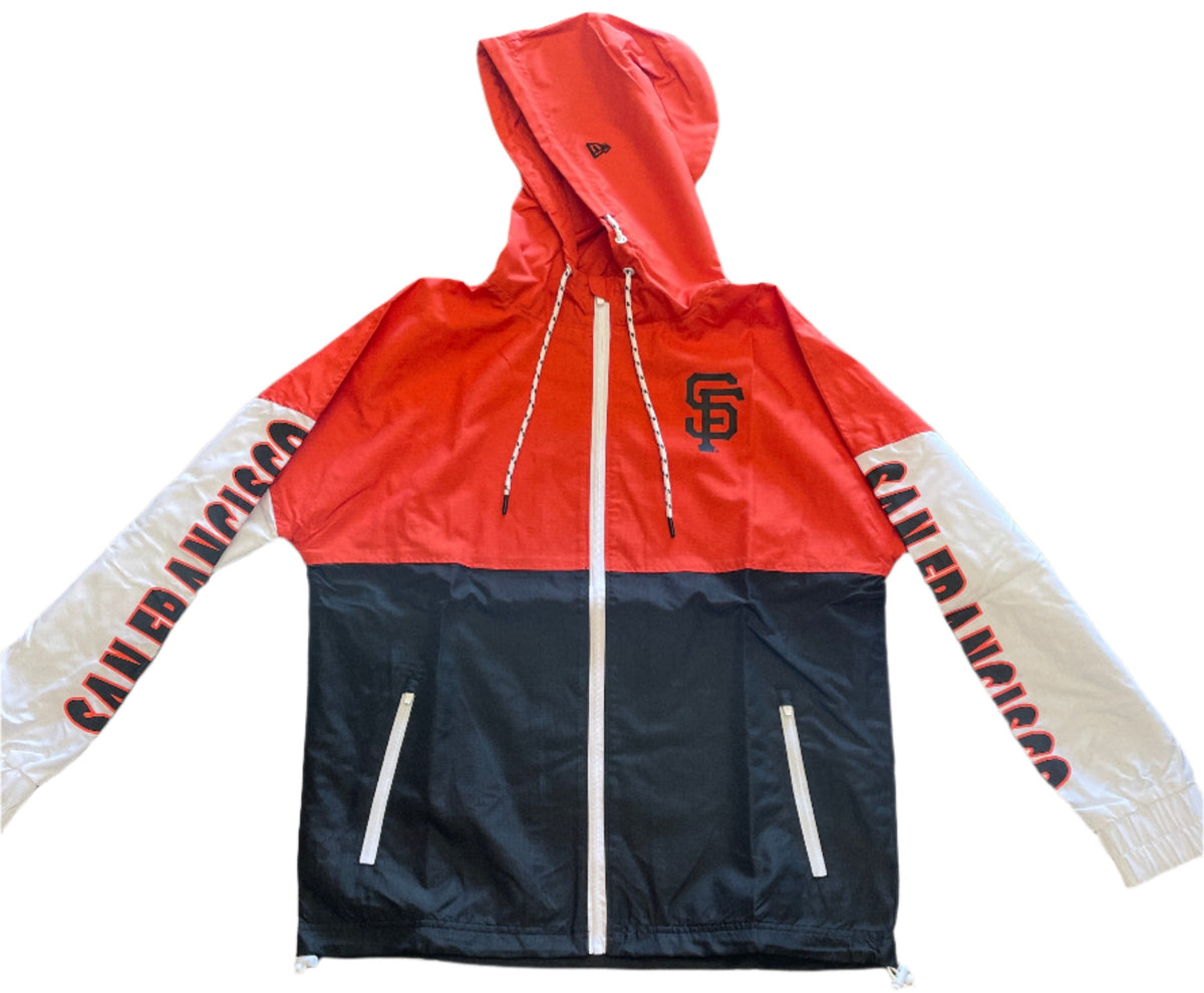 New Era Men San Francisco Giants Windbreaker Jacket product image 1, provided for visual reference and product detail review