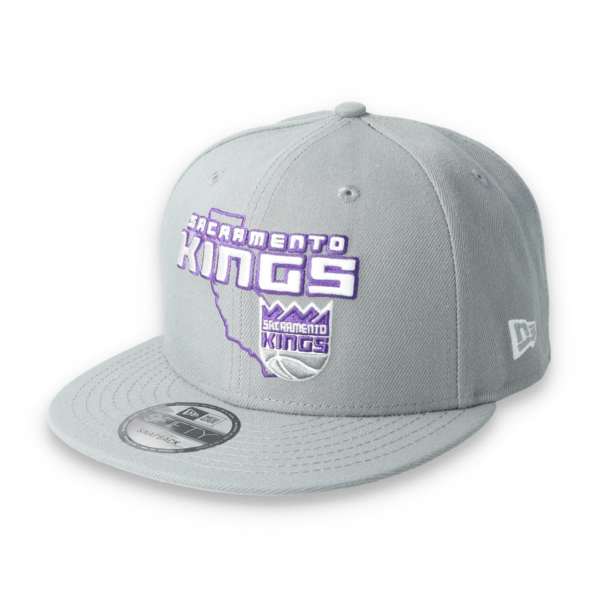 New Era Sacramento Kings State Logo 9FIFTY Snapback Hat product image 3, provided for visual reference and product detail