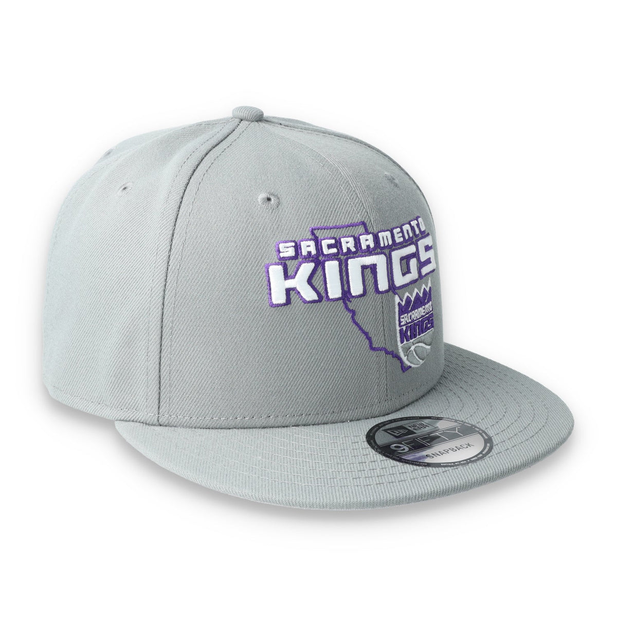 New Era Sacramento Kings State Logo 9FIFTY Snapback Hat product image 1, provided for visual reference and product detail