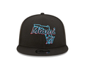 New Era Miami Marlins Logo State 9FIFTY Snapback Hat-Black product image 1, provided for visual reference and product detail