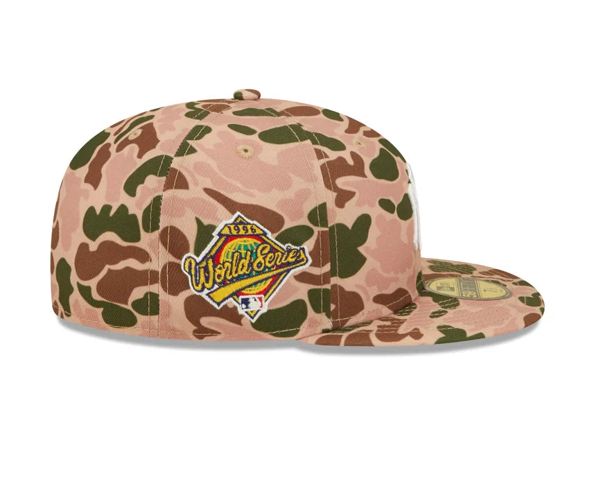New Era New York Yankees 1996 World Series Side Patch Duck Camo 59FIFTY Fitted Hat product image 3, provided for visual