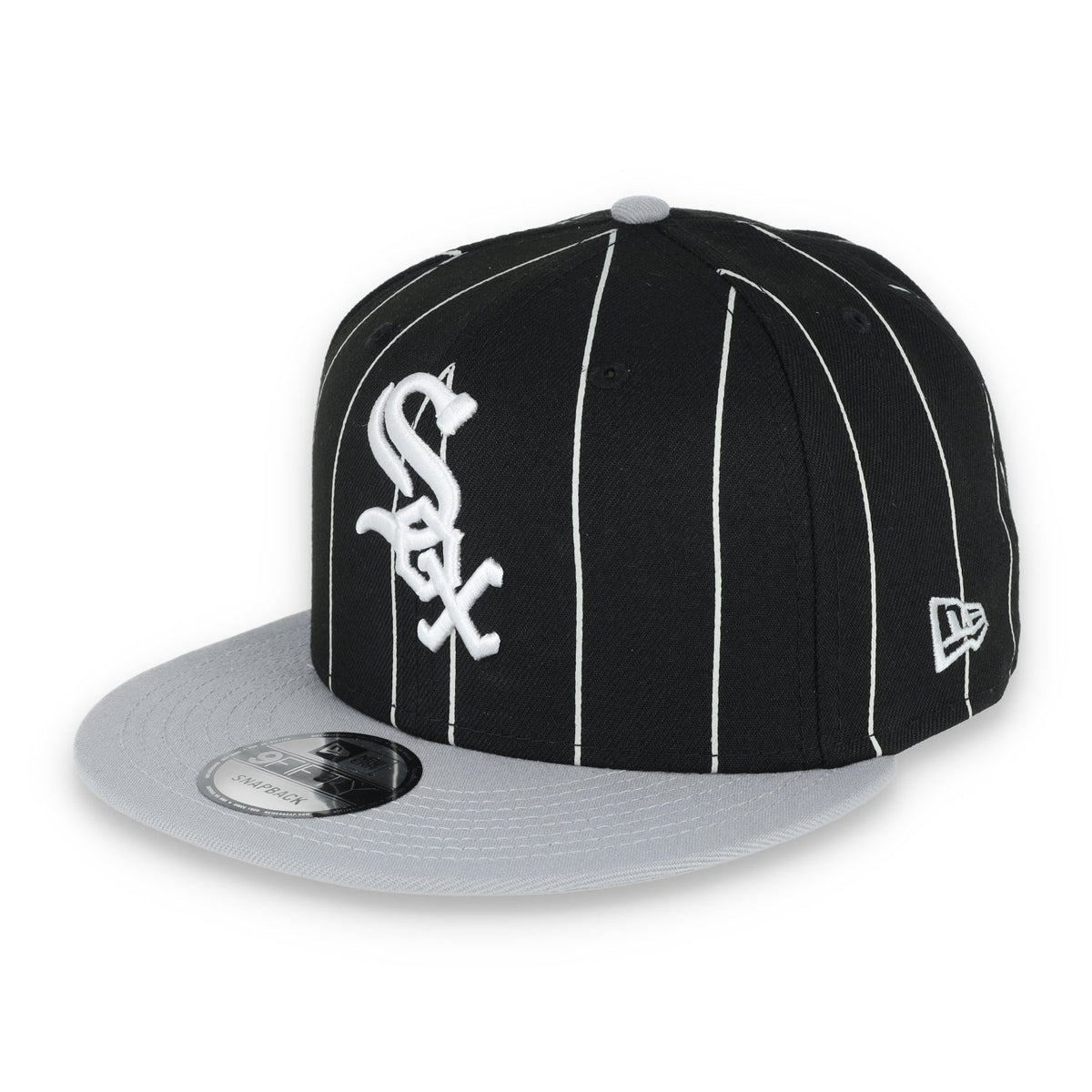 New Era Chicago White Sox Vintage Throwback 9Fifty Hat-Black product image 2, provided for visual reference and product