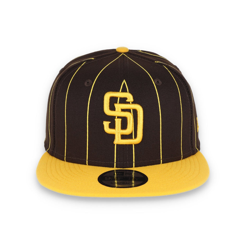 New Era San Diego Padres Vintage Throwback 9Fifty Snapback Hat-Brown product image 1, provided for visual reference and