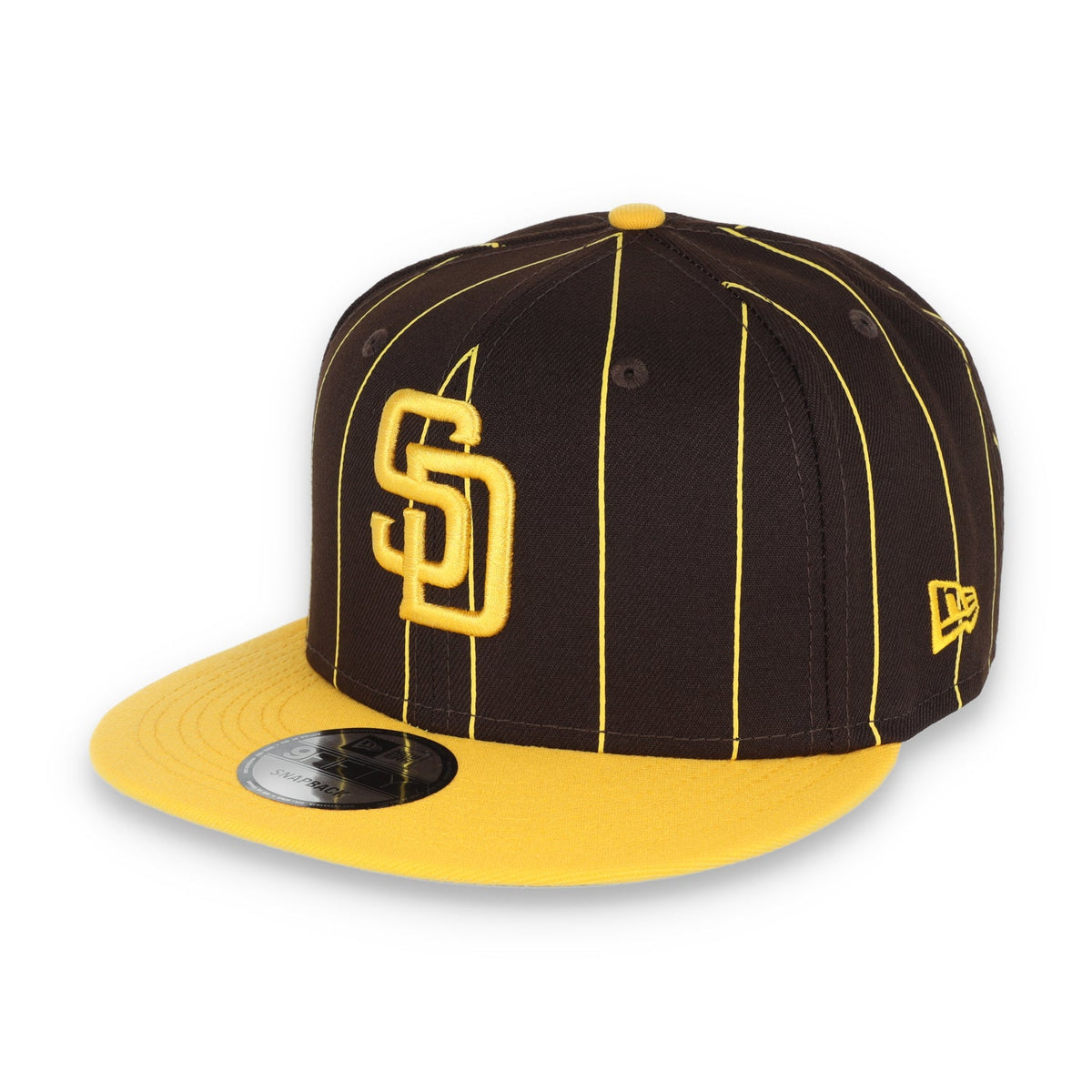 New Era San Diego Padres Vintage Throwback 9Fifty Snapback Hat-Brown product image 2, provided for visual reference and