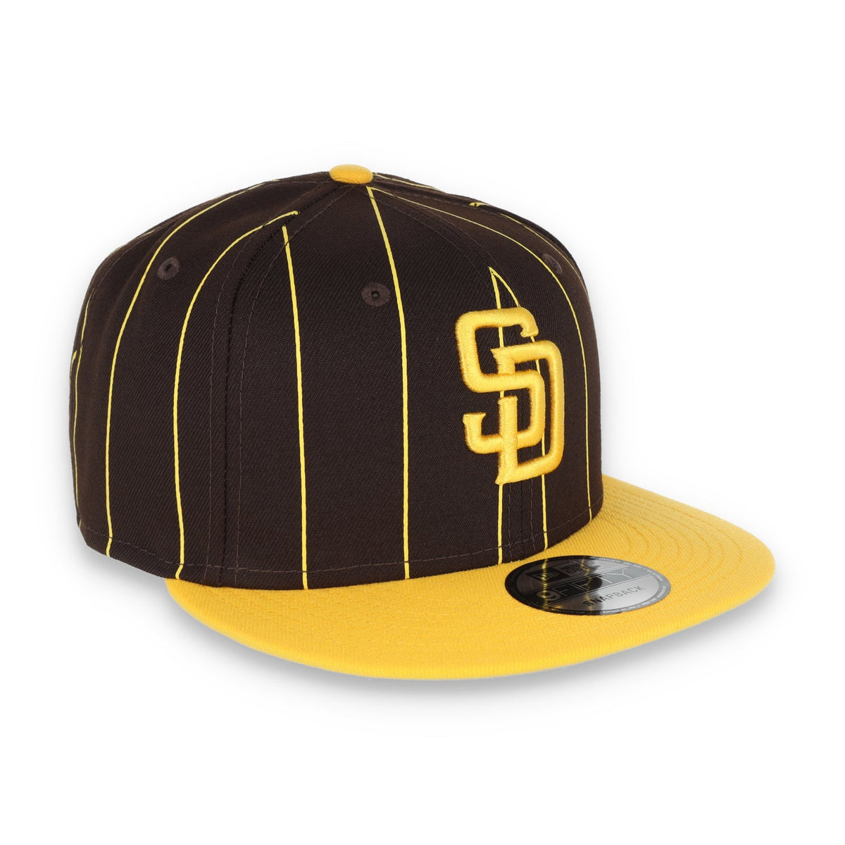 New Era San Diego Padres Vintage Throwback 9Fifty Snapback Hat-Brown product image 6, provided for visual reference and