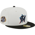 New Era Miami Marlins Throwback 2003 Worlds Series 59FIFTY Fitted Ivory Hat product image 1, provided for visual reference