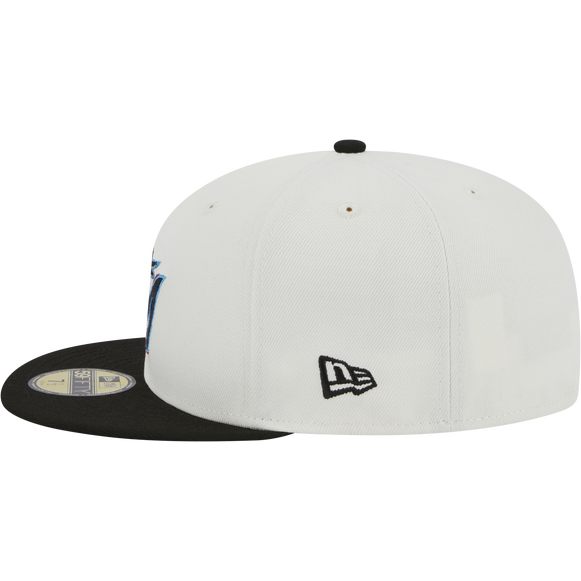 New Era Miami Marlins Throwback 2003 Worlds Series 59FIFTY Fitted Ivory Hat product image 4, provided for visual reference