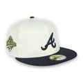 New Era Atlanta Braves 1995 World Series Side Patch 59FIFTY Fitted Ivory Hat product image 1, provided for visual reference