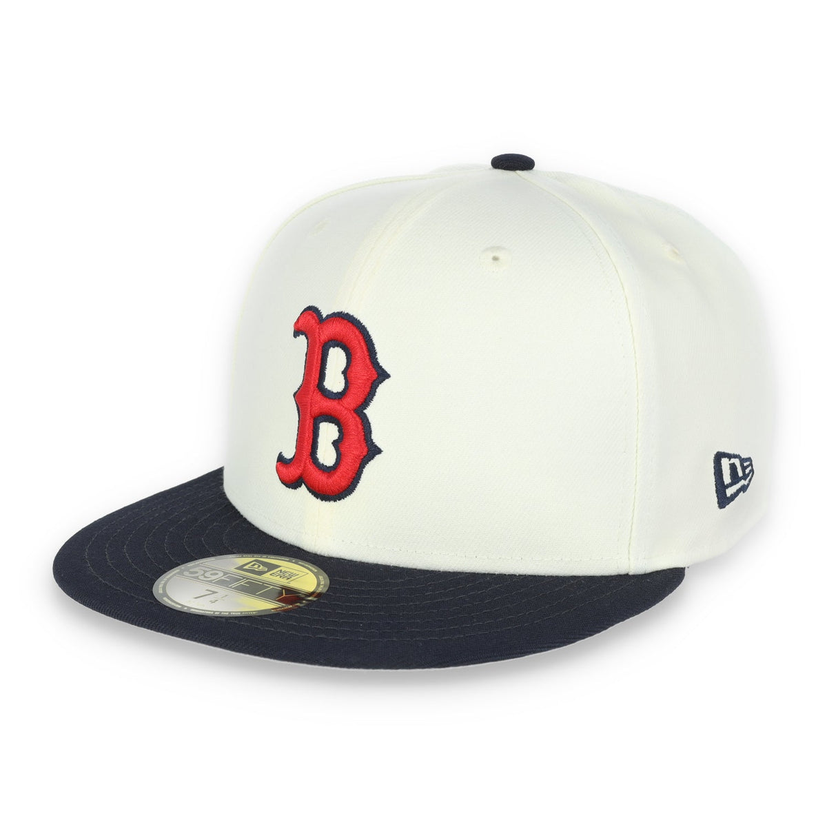 New Era Boston Red Sox Throwback 2013 World Series Patch 59FIFTY Fitted Ivory Hat product image 4, provided for visual