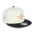 New Era Houston Astros Throwback 2017 World Series Patch 59FIFTY Fitted Ivory Hat product image 1, provided for visual