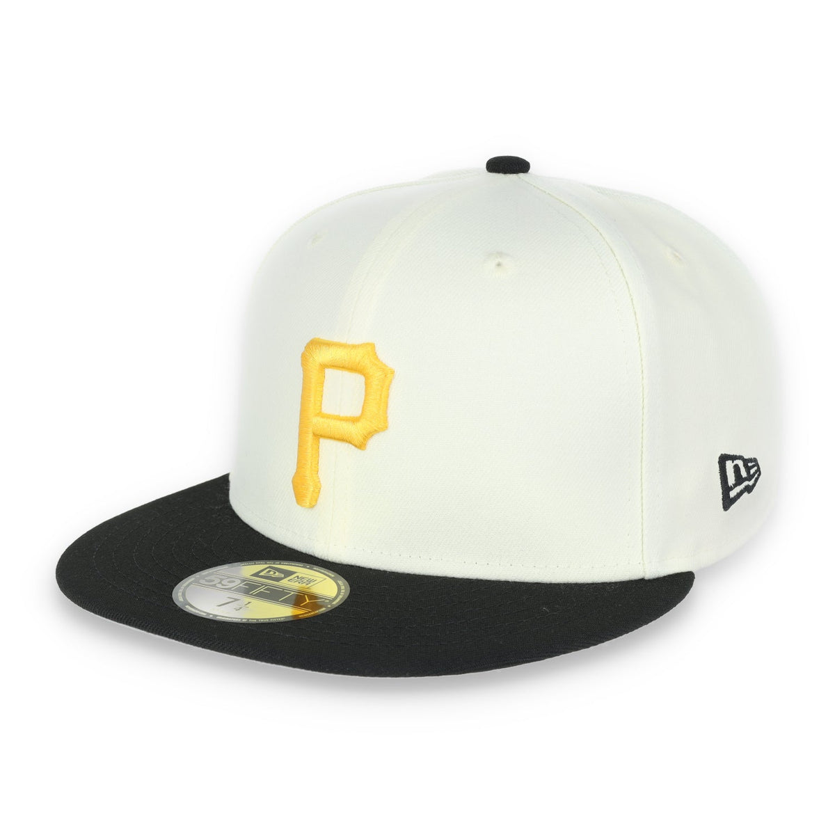 New Era Pittsburg Pirates Throwback 1971 World Series Patch 59FIFTY Fitted Ivory Hat product image 3, provided for visual
