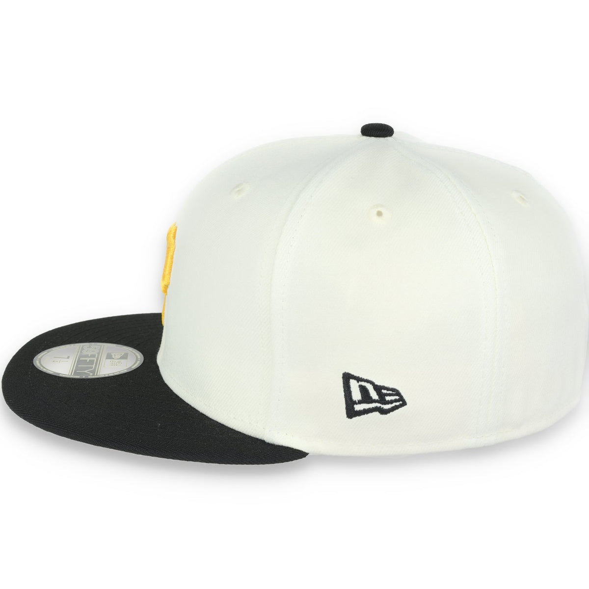 New Era Pittsburg Pirates Throwback 1971 World Series Patch 59FIFTY Fitted Ivory Hat product image 4, provided for visual