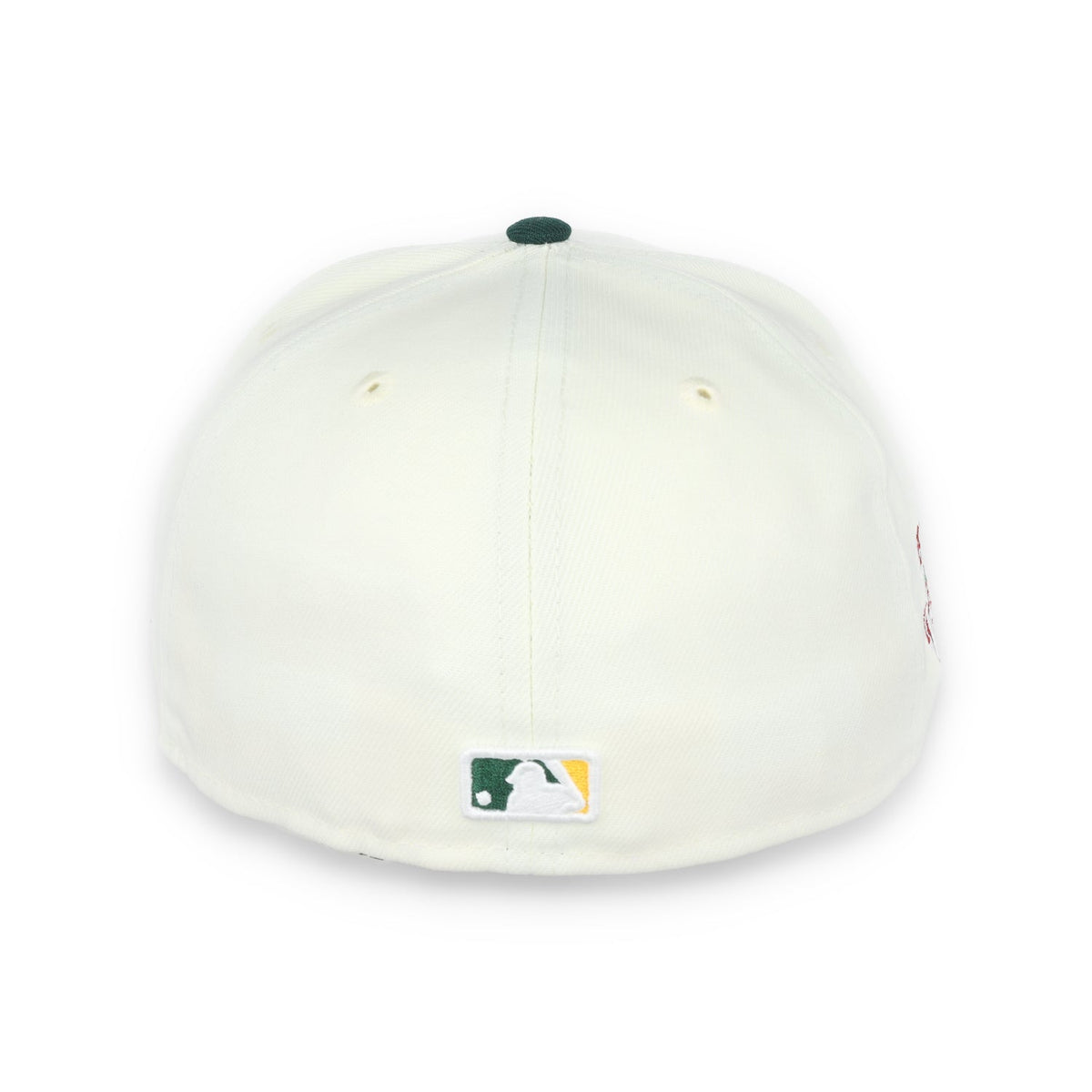 New Era Oakland Athletics Throwback 1989 World Series Patch 59FIFTY Fitted Ivory Hat product image 5, provided for visual