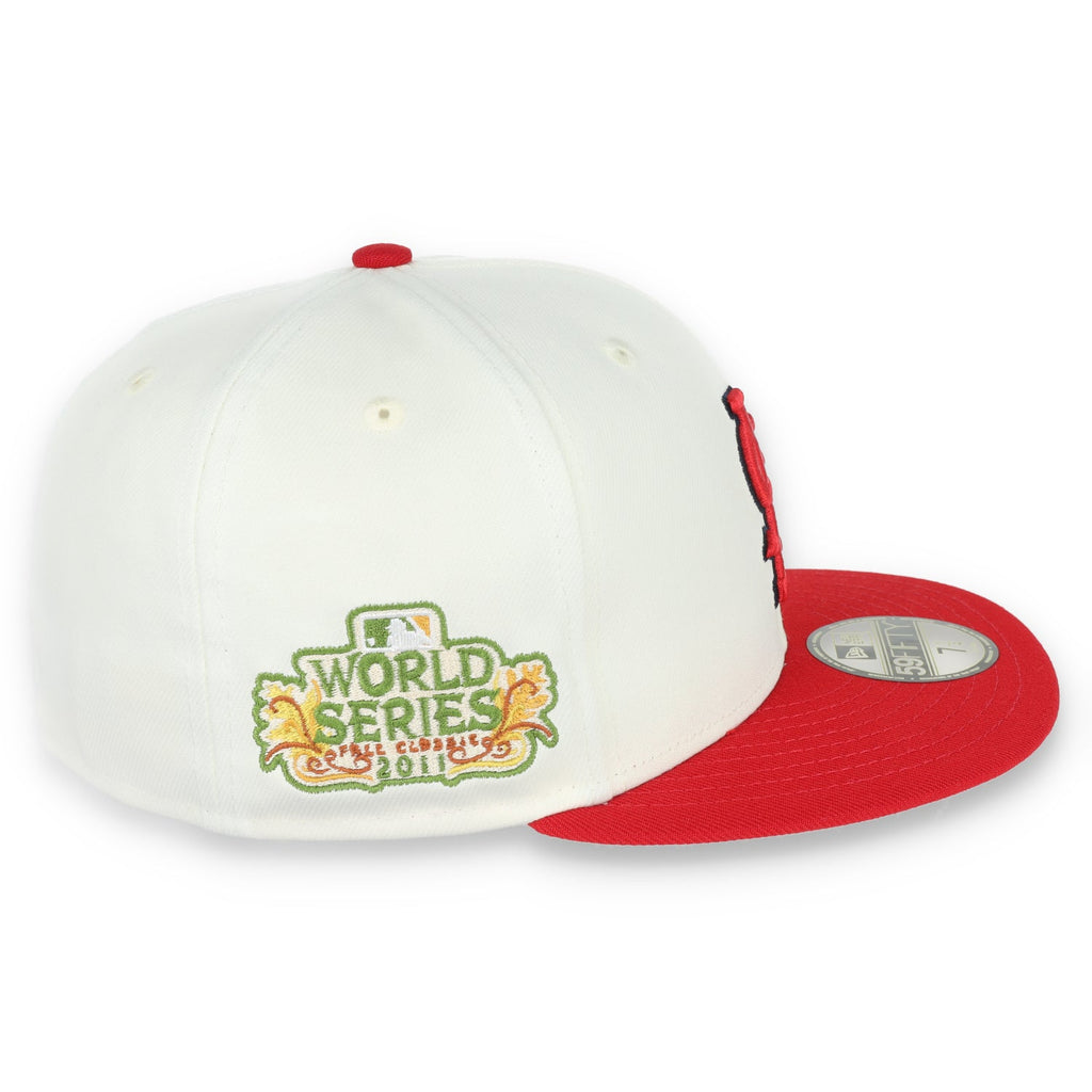 New Era St Louis Cardinals Throwback 2011 World Series Patch 59FIFTY Fitted Ivory Hat product image 6, provided for visual
