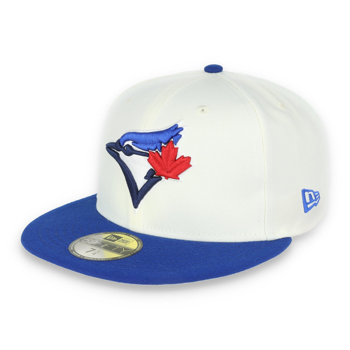 New Era Toronto Blue Jays Throwback 1992 World Series Patch 59FIFTY Fitted Ivory Hat product image 3, provided for visual
