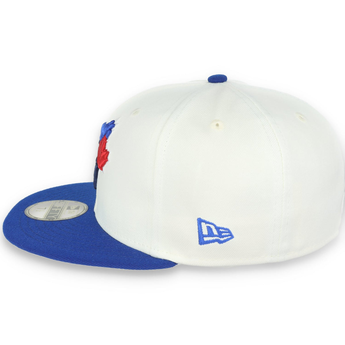 New Era Toronto Blue Jays Throwback 1992 World Series Patch 59FIFTY Fitted Ivory Hat product image 4, provided for visual
