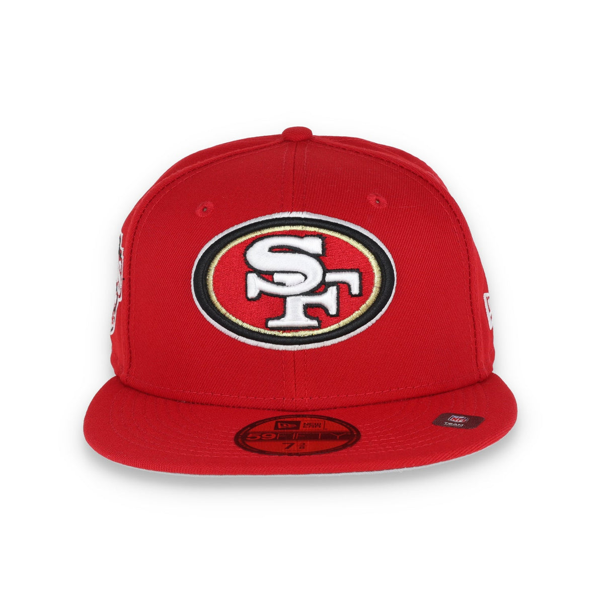 New Era San Francisco 49ers Team Name Side Patch 59FIFTY Fitted Hat product image 2, provided for visual reference and