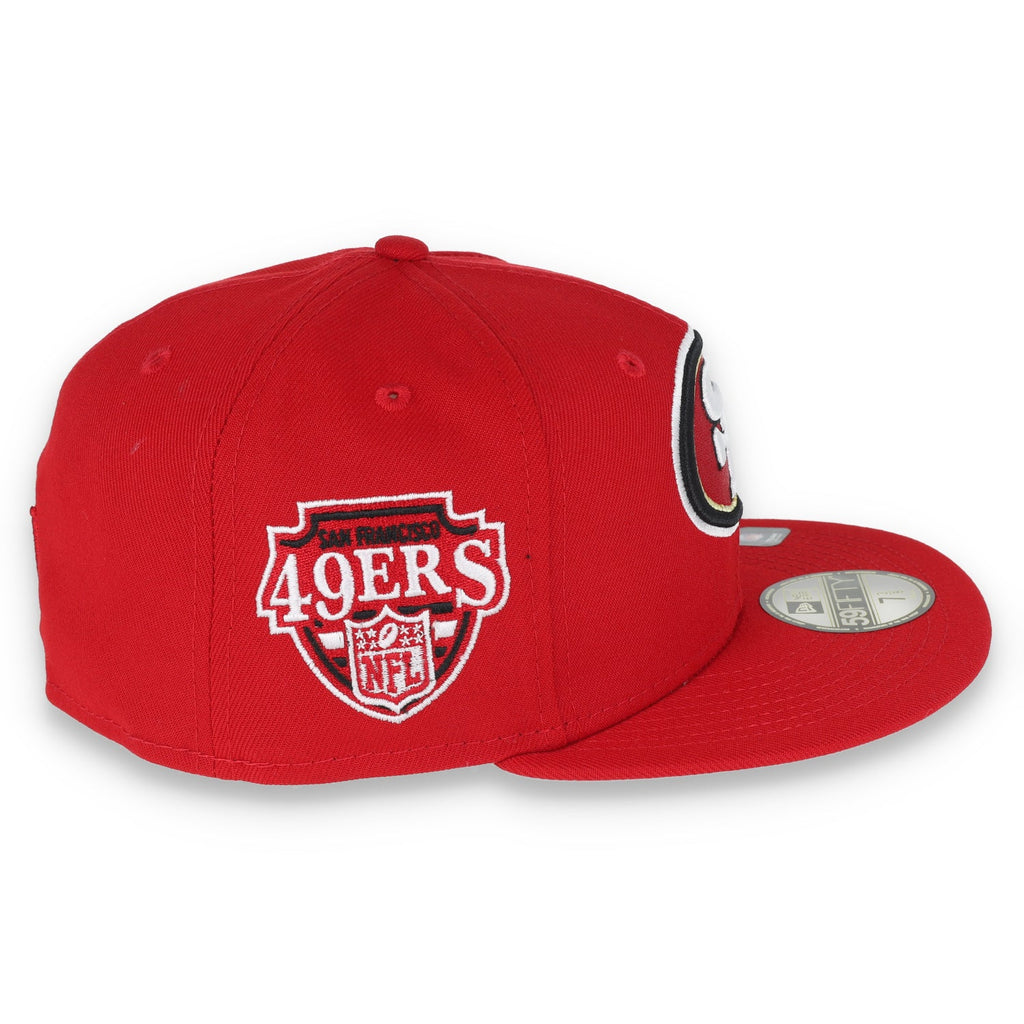 New Era San Francisco 49ers Team Name Side Patch 59FIFTY Fitted Hat product image 6, provided for visual reference and