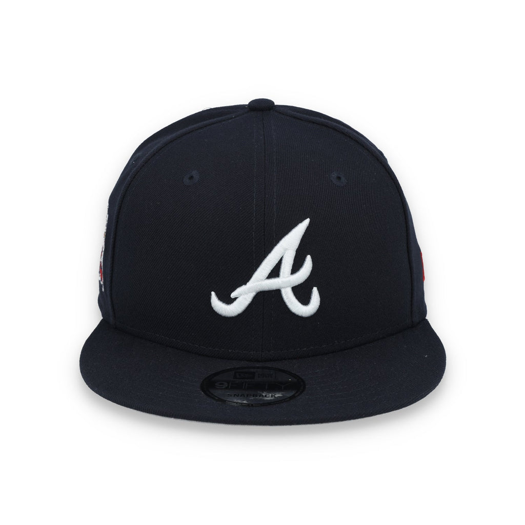 New Era Atlanta Braves Patch E3 9FIFTY Snapback Hat product image 2, provided for visual reference and product detail review