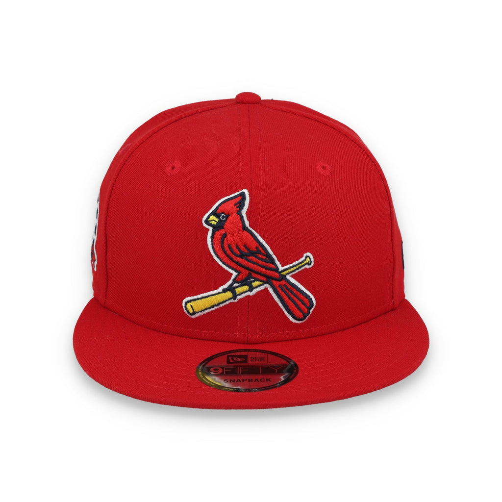 New Era St. Louis Cardinal Side Patch 9FIFTY Snapback Hat-Red product image 2, provided for visual reference and product
