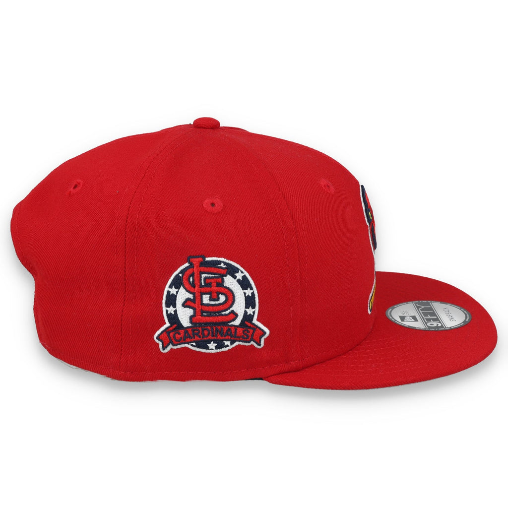 New Era St. Louis Cardinal Side Patch 9FIFTY Snapback Hat-Red product image 5, provided for visual reference and product