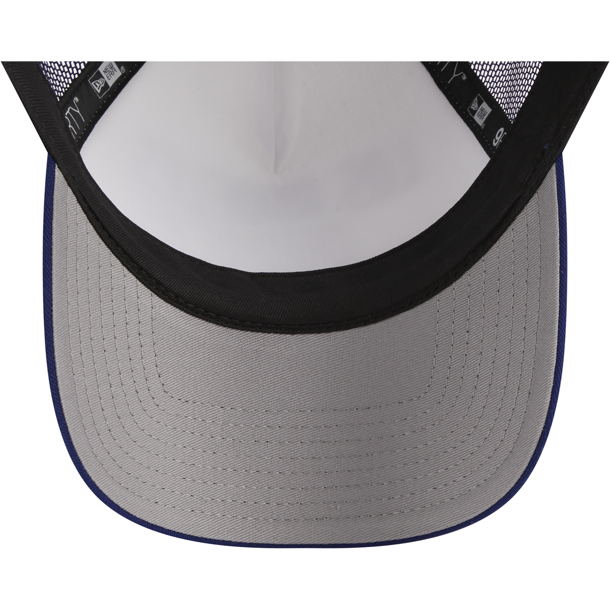 New Era Los Angeles Dodgers A Frame Stacked Trucker Cap product image 5, provided for visual reference and product detail