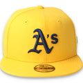 New Era Youth Oakland Athletics Color Pack 9FIFTY Snapback Hat-Yellow product image 1, provided for visual reference and