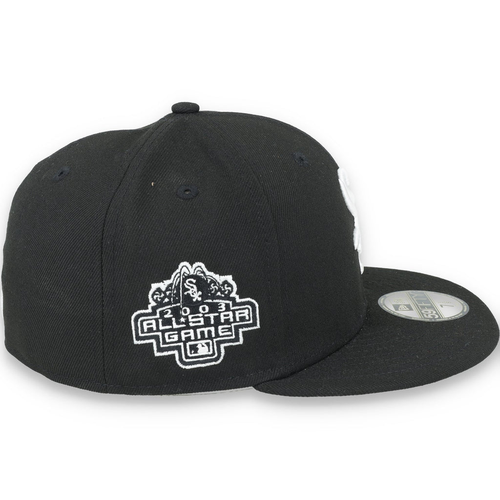 New Era Chicago White Sox 2003 All Star Side Patch 59Fifty Fitted-Black/White product image 6, provided for visual reference