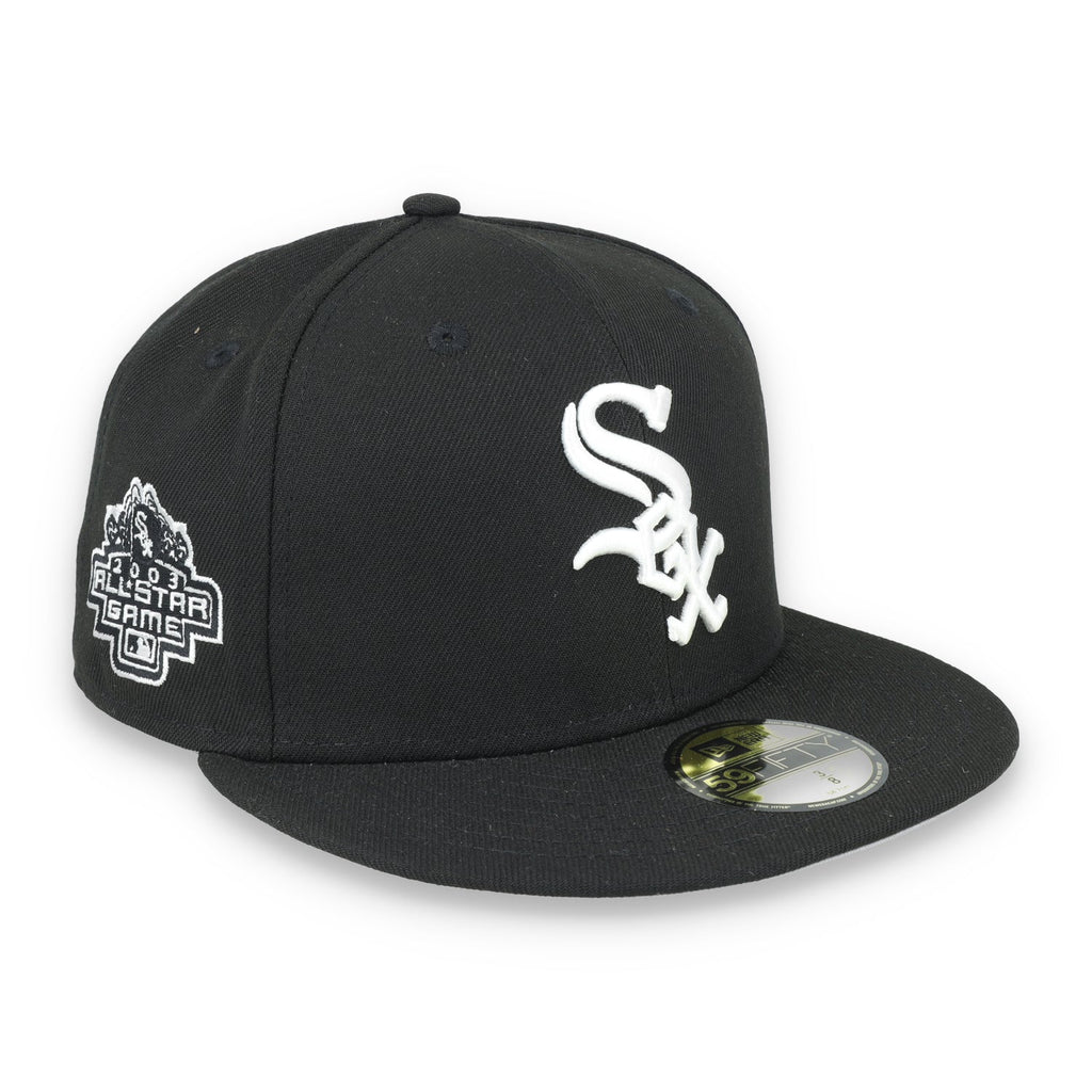 New Era Chicago White Sox 2003 All Star Side Patch 59Fifty Fitted-Black/White product image 1, provided for visual reference