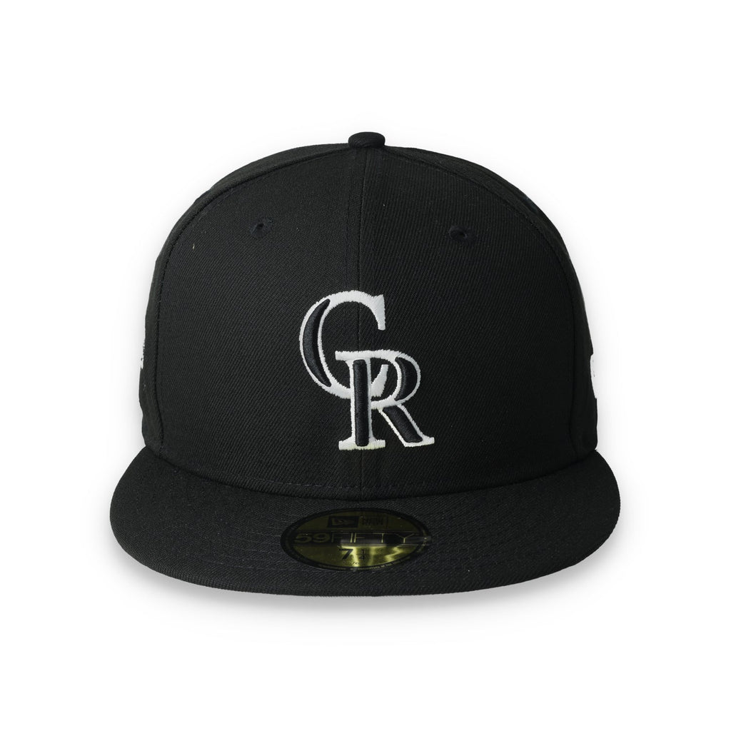 New Era Colorado Rockies Side Patch 2021 All-Star Game 59fifty Fitted Hat-Black/White product image 2, provided for visual