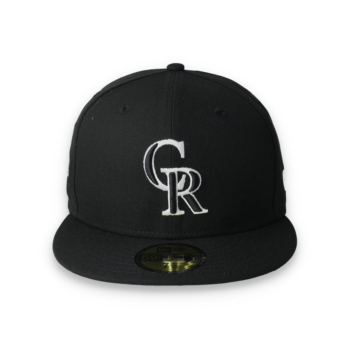 New Era Colorado Rockies Side Patch 2021 All-Star Game 59fifty Fitted Hat-Black/White product image 2, provided for visual