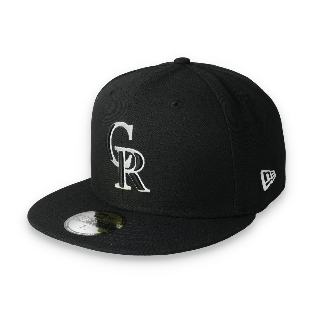 New Era Colorado Rockies Side Patch 2021 All-Star Game 59fifty Fitted Hat-Black/White product image 3, provided for visual