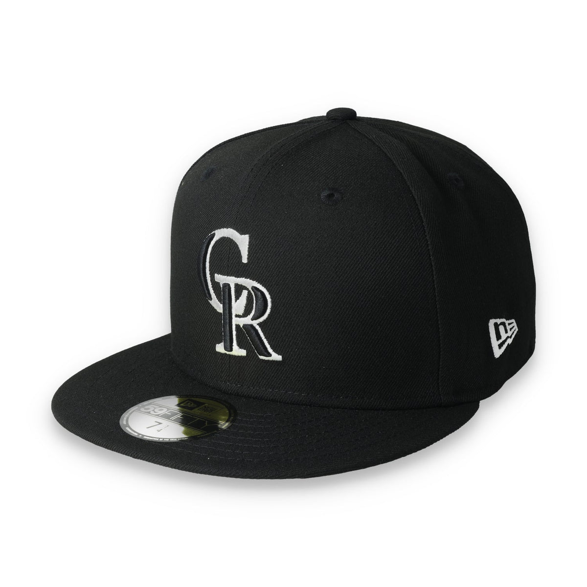 New Era Colorado Rockies Side Patch 2021 All-Star Game 59fifty Fitted Hat-Black/White product image 3, provided for visual