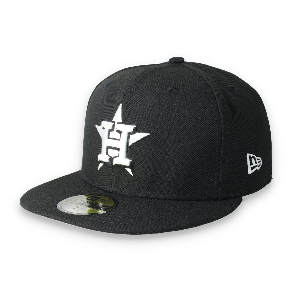 New Era Houston Astros Side Patch 2017 World Series 59FIFTY Hat-Black/White product image 3, provided for visual reference