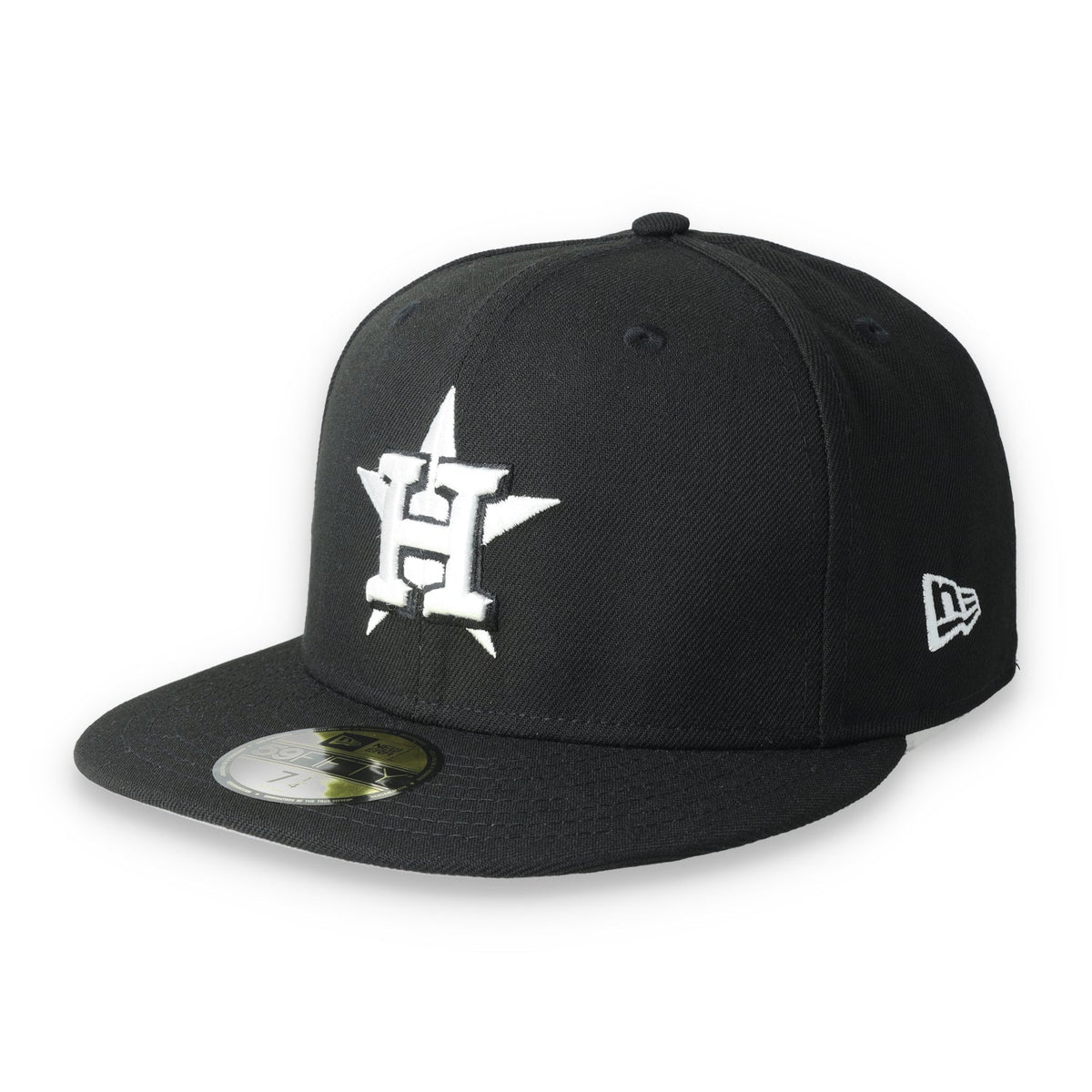 New Era Houston Astros Side Patch 2017 World Series 59FIFTY Hat-Black/White product image 3, provided for visual reference