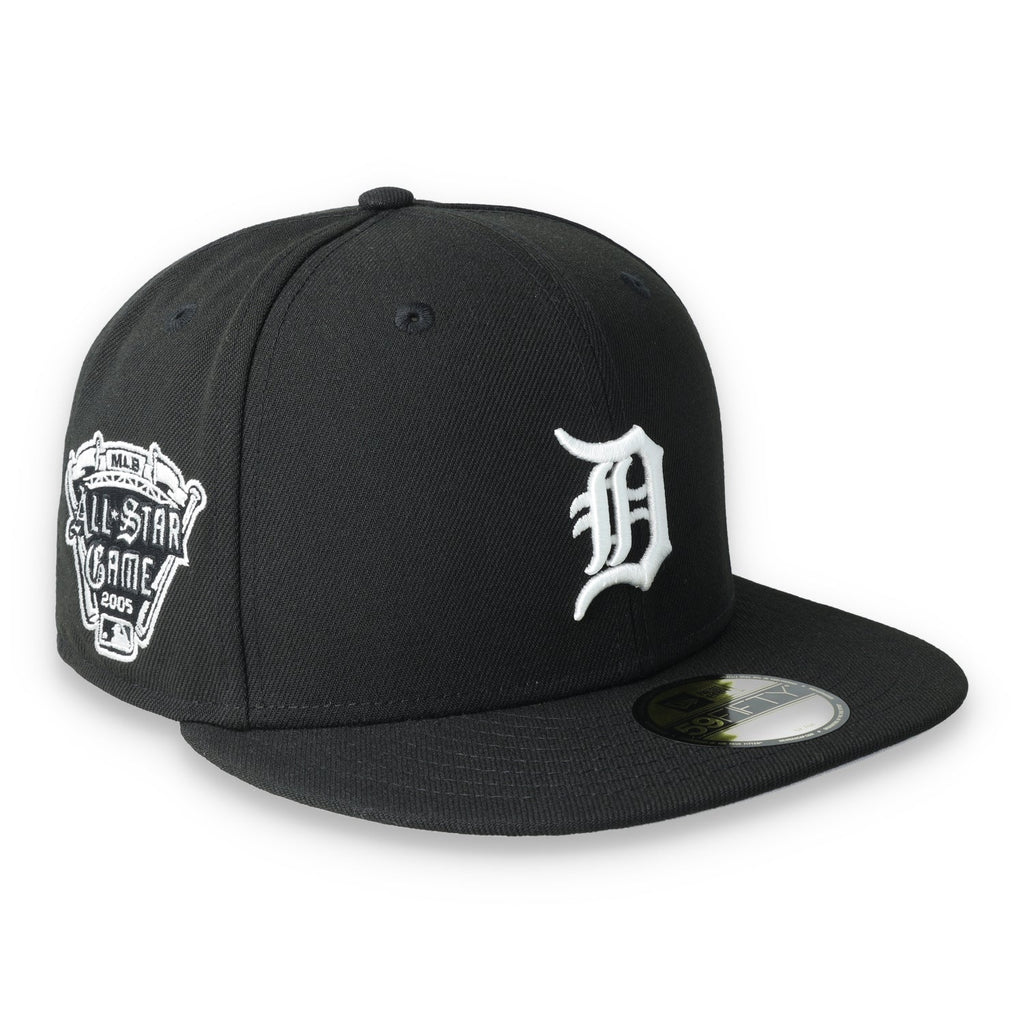 New Era Detroit Tigers Side Patch 2005 All Star Game 59FIFTY Fitted Hat-Black/White product image 1, provided for visual