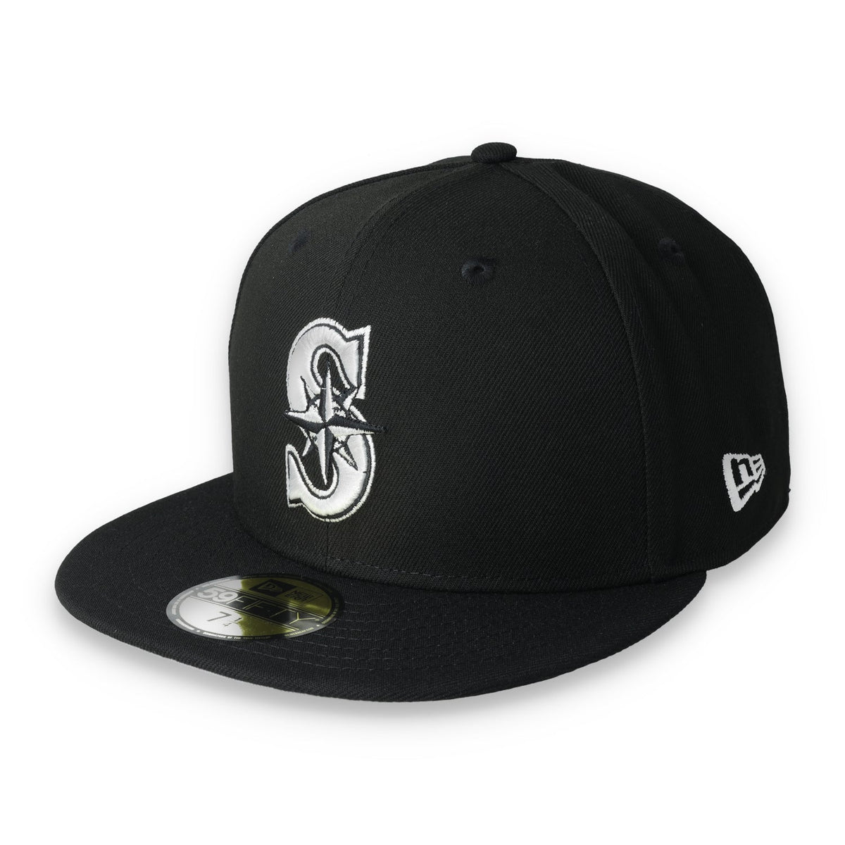 New Era Seattle Mariners Side Patch 2001 All Star Game 59Fifty Fitted-Black/White product image 3, provided for visual