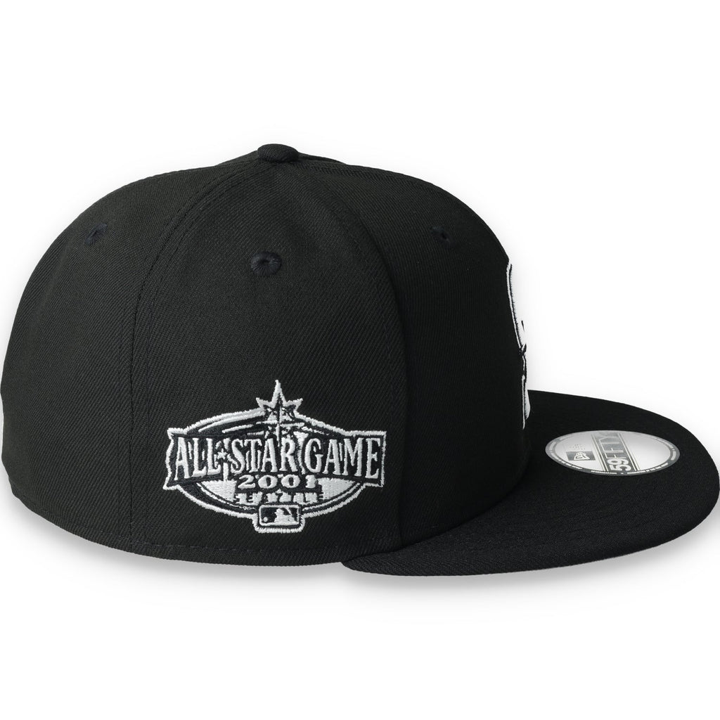 New Era Seattle Mariners Side Patch 2001 All Star Game 59Fifty Fitted-Black/White product image 6, provided for visual