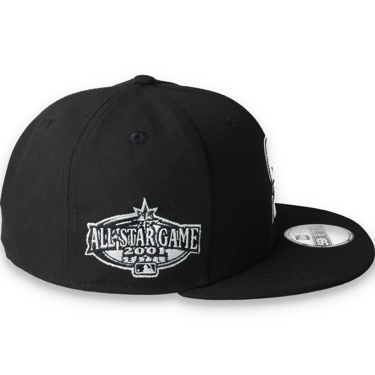New Era Seattle Mariners Side Patch 2001 All Star Game 59Fifty Fitted-Black/White product image 6, provided for visual