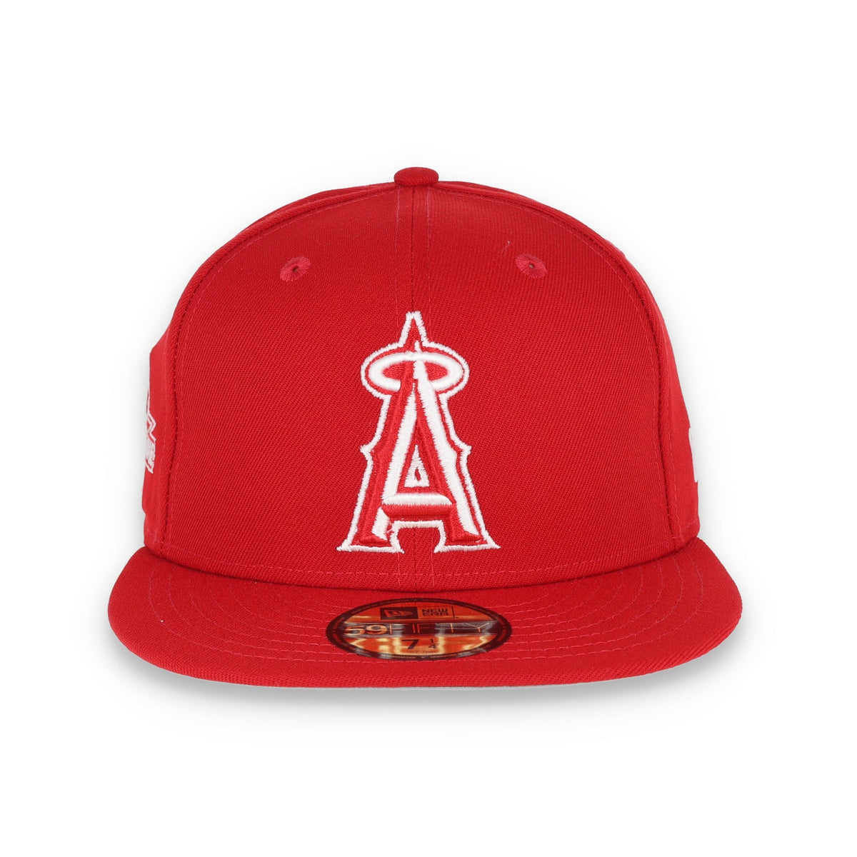 New Era Los Angels Angels 2010 MLB All Star Side Patch 59FIFTY Fitted Hat- Red/White product image 2, provided for visual