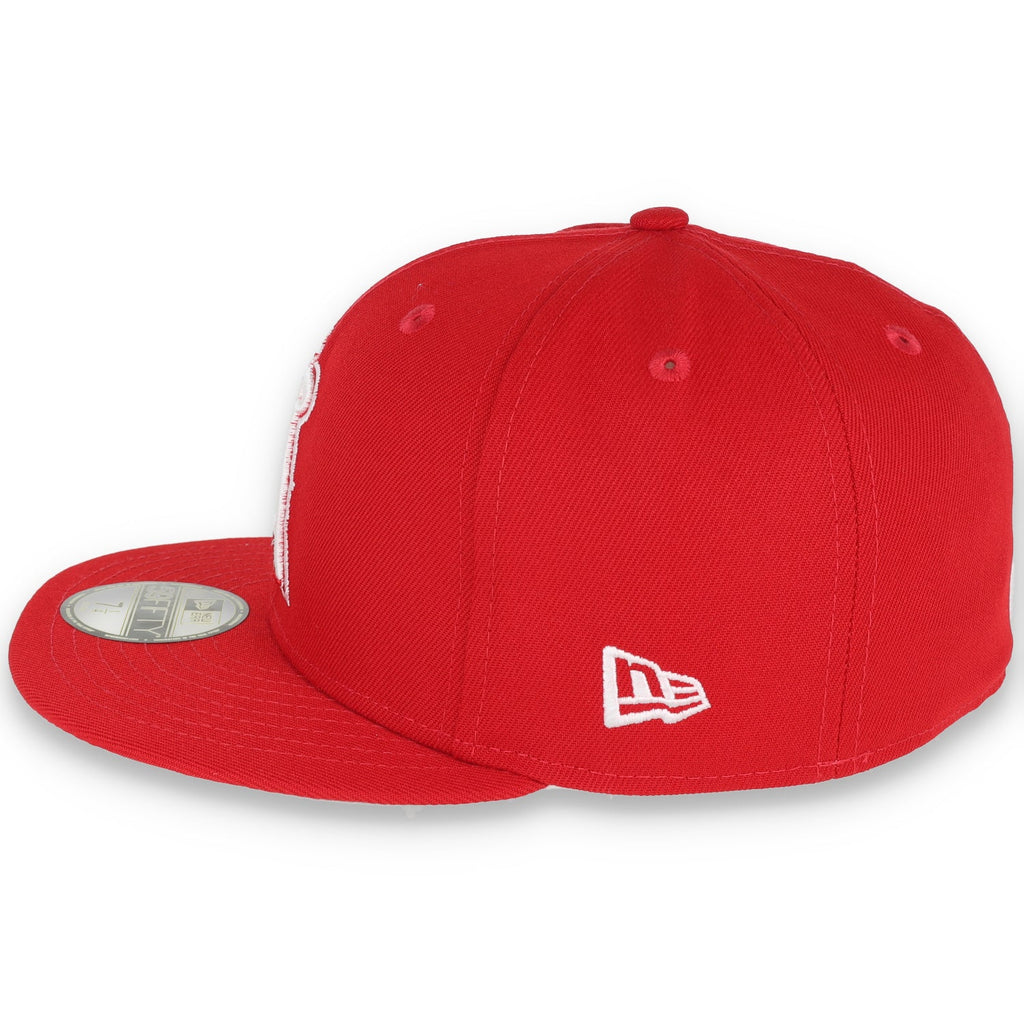 New Era Los Angels Angels 2010 MLB All Star Side Patch 59FIFTY Fitted Hat- Red/White product image 4, provided for visual