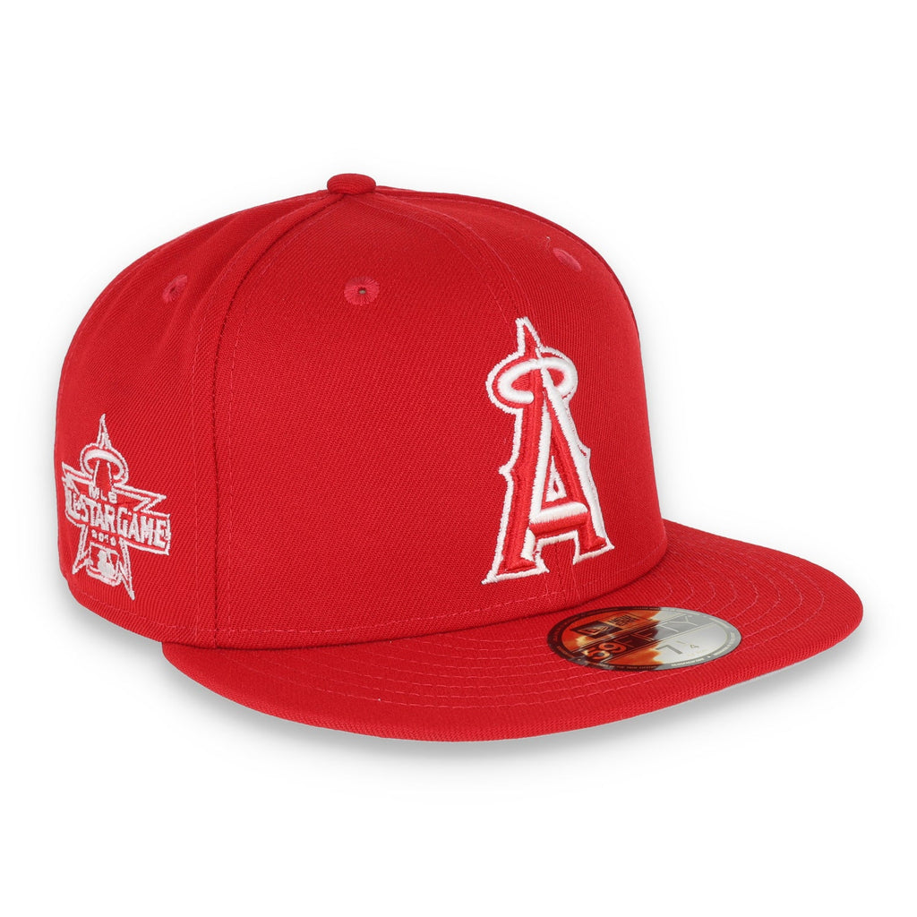 New Era Los Angels Angels 2010 MLB All Star Side Patch 59FIFTY Fitted Hat- Red/White product image 1, provided for visual