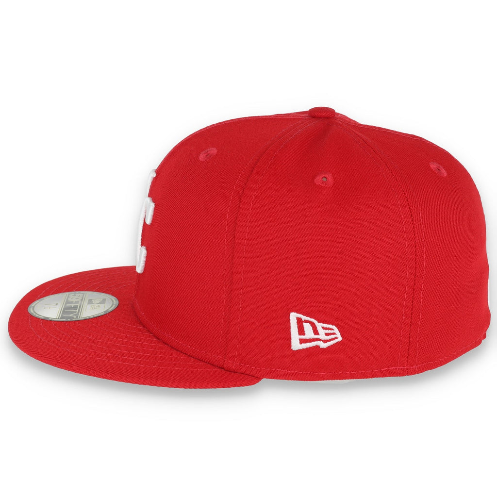 New Era Kansas City Royals Side Patch 2015 World Series 59Fifty Fitted Hat-Scarlet product image 4, provided for visual