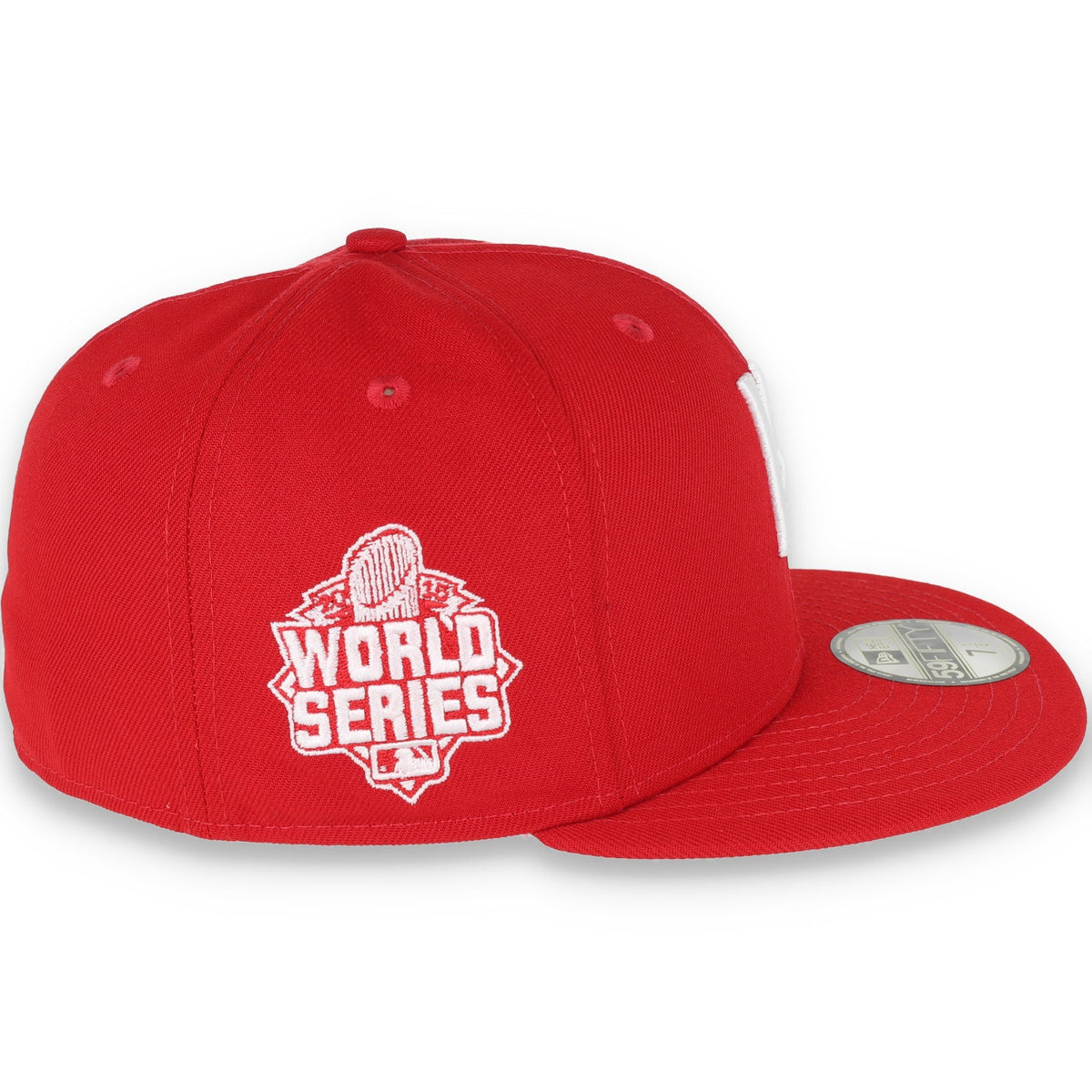 New Era Kansas City Royals Side Patch 2015 World Series 59Fifty Fitted Hat-Scarlet product image 6, provided for visual