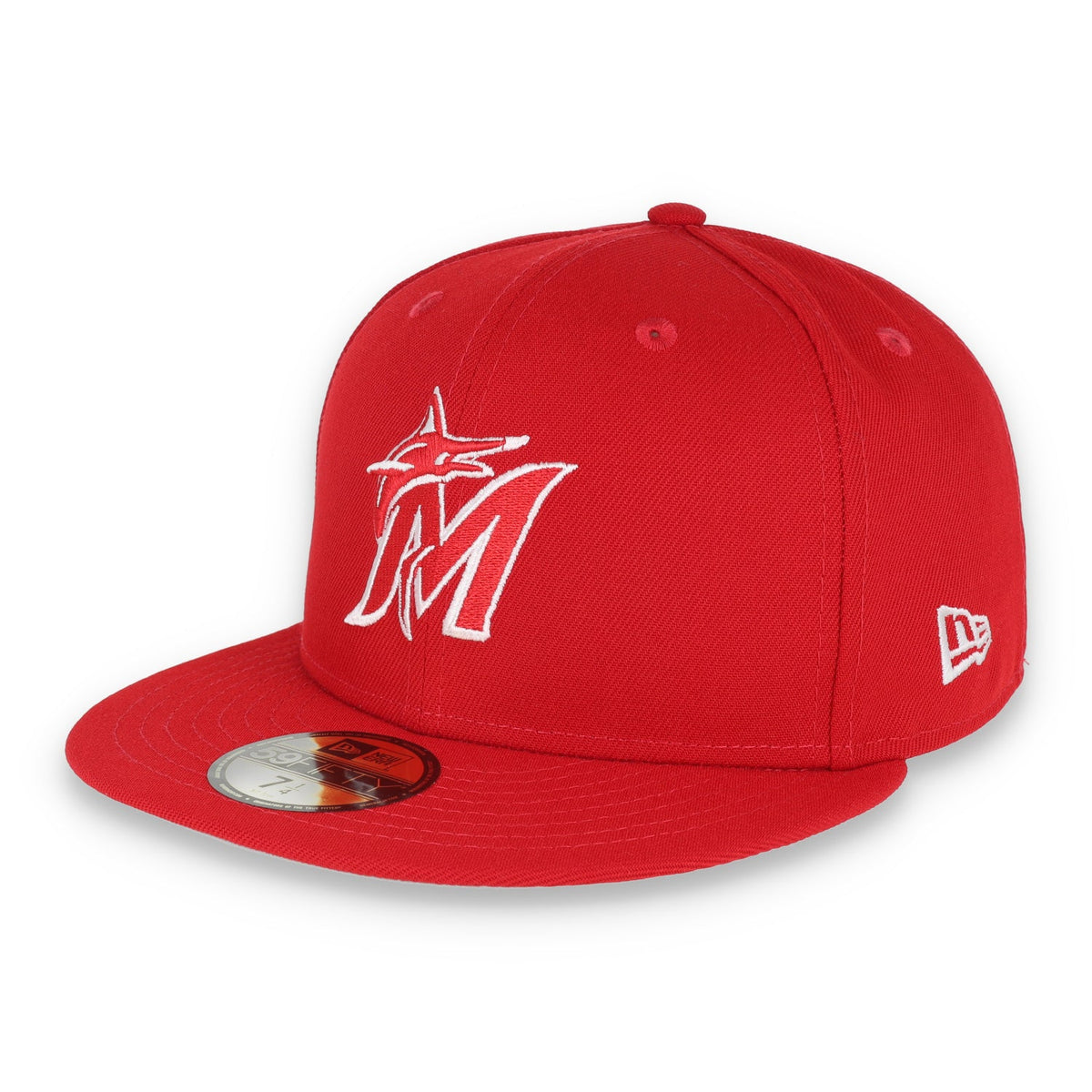 New Era Miami Marlins Side Patch 2017 All Star 59Fifty Fitted-Red/White product image 3, provided for visual reference and