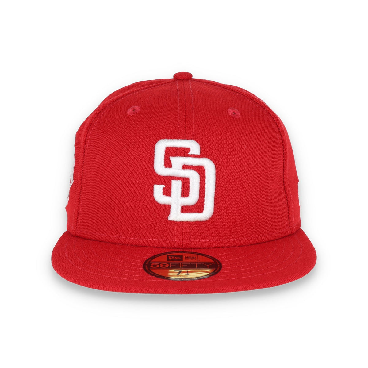 New Era San Diego Padres Side Patch 2015 All Star Game 59FIFTY Fitted Hat-Red/White product image 2, provided for visual