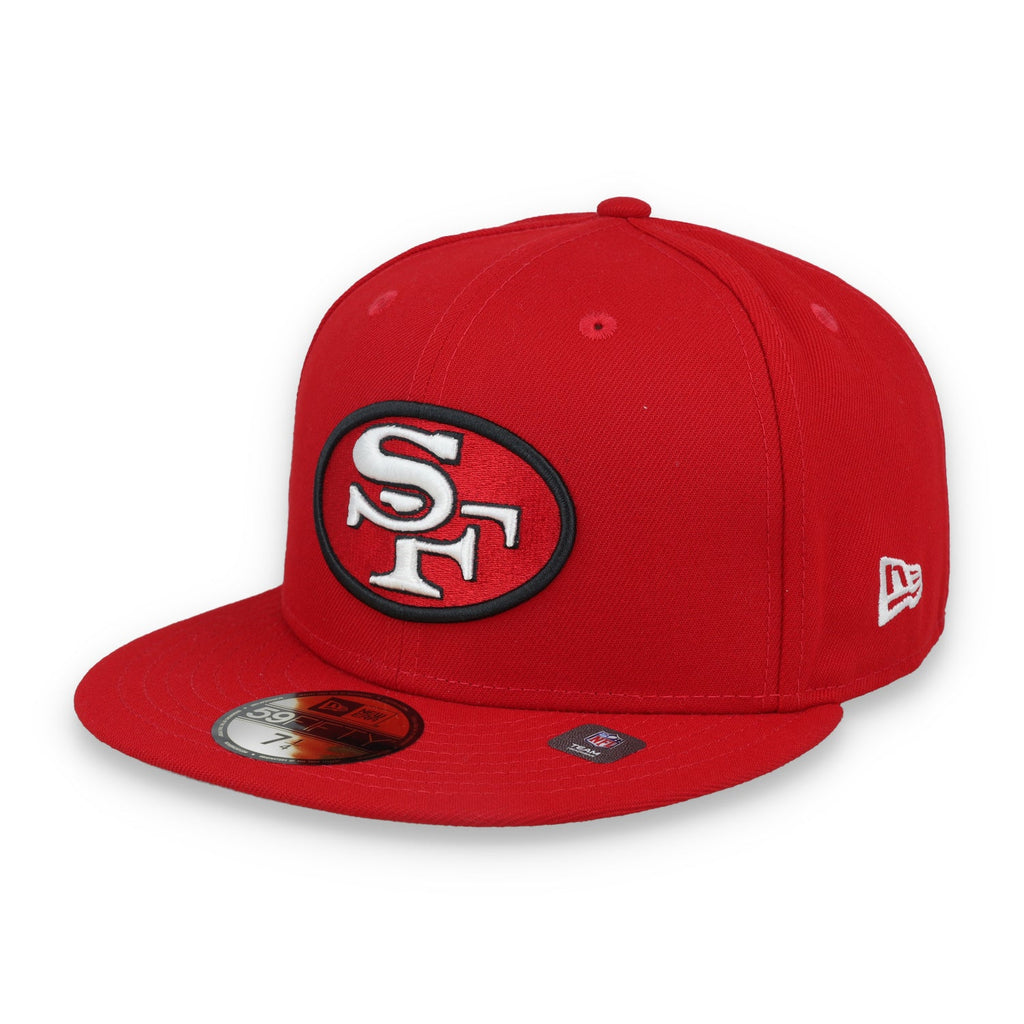 New Era San Francisco 49Ers Official NFL Basic 59Fifty Fitted-Red product image 2, provided for visual reference and product